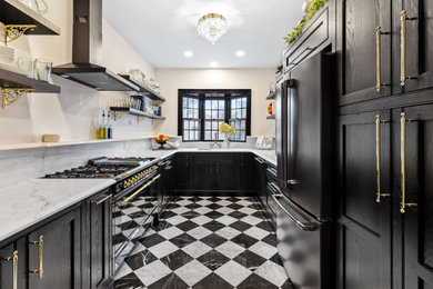 Inspiration for a victorian kitchen remodel in Other