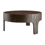 Churchill Leather and Walnut Bedside Table