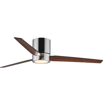 Chase 1 Light 56" Indoor Ceiling Fan, Polished Chrome