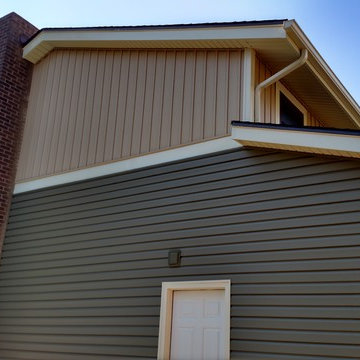 Vertical and horizontal siding