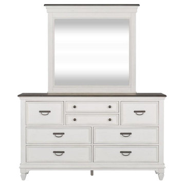 Allyson Park Dresser & Mirror White