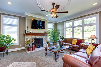 Inspiration for a living room remodel in Other
