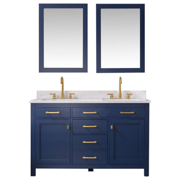 Jasper 54" Bathroom Vanity, Navy Blue