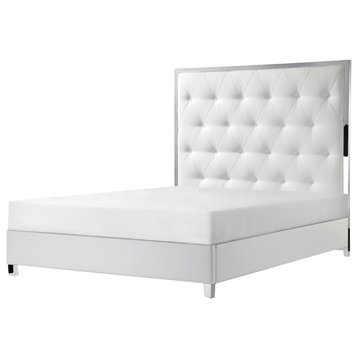 Amy Bed, White, Queen