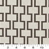 Taupe and Off White Contemporary Geometric I's Upholstery Fabric By The Yard