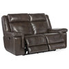 Hooker Furniture SS705-PHL2 66"W Leather Sofa - Brown