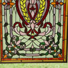 20.5" x 34.75" Large Tiffany Style stained glass window panel