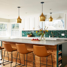 black cabinets