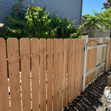 Replacement of 50 linear foot fence with dog ear style pine pickets