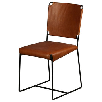 Porter Designs Toluca Leather Dining Chair - Brown