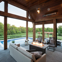 outdoor fireplace