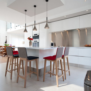 Cuisine design GD Cucine finition extrême blanc modèle SPACE