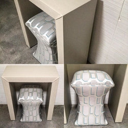 Custom Curved Ottomans - Footstools And Ottomans