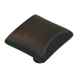 Cosmas - Cabinet Knob, 1-1/16" Square, Set of 25, Oil Rubbed Bronze - Cabinet And Drawer Knobs