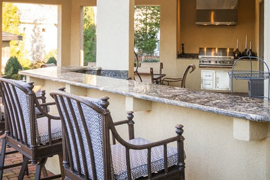 Inspiration for a mediterranean patio remodel in Charlotte