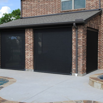 Existing home motorized screens