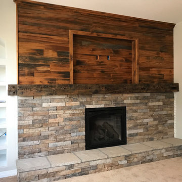 Fireplace after