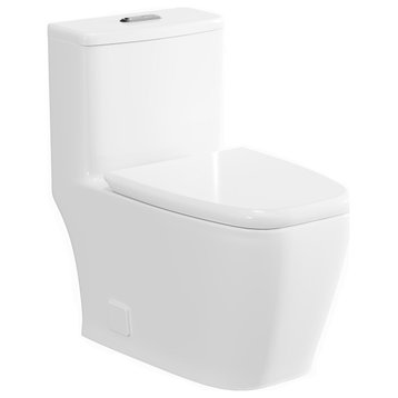 Eviva Acadia 1-Piece Toilet, White