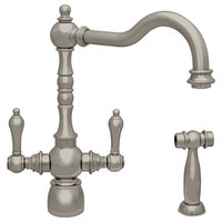 Dual Lever Handle Faucet, Brushed Nickel Finish