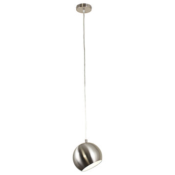 CHLOE Lighting Ironclad Contemporary 1-Light Mini Pendant, Brushed Nickel