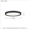 Quoizel OST1711 Outskirts 11"W LED Flush Mount Ceiling Fixture - Fresco
