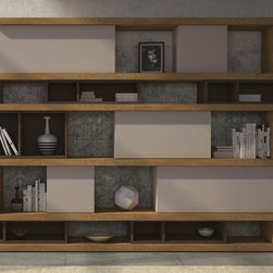 Italian Modular Bookcase Composition Velvet 104 - $5,199.00 - Bookcases