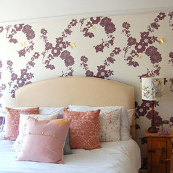 Geo Fleur Wallpaper, Bedroom Feature Wall - Wallpaper