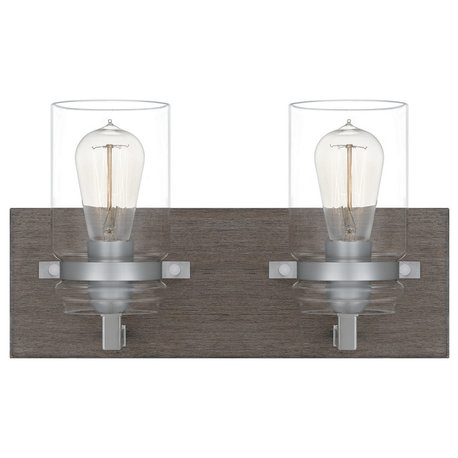 Quoizel CVN8615AGO Two Light Bath Craven Aged Oak