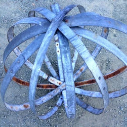wine barrel hoop spheres - Outdoor Decor