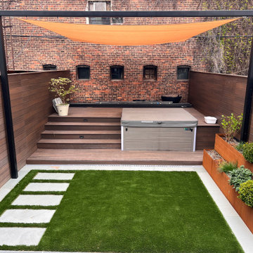 Greenpoint, Brooklyn backyard