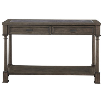 Riverdale Rd Sofa/Console Table, Gray Flannel/Slate