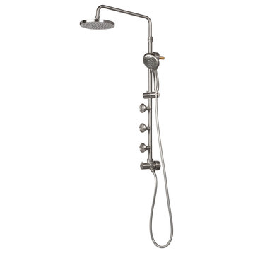 Lanikai ShowerSpa Shower System, 2.5GPM, Brushed Nickel