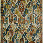 Karastan Rugs - Karastan Rugs Keahi Multi 8'x10' Area Rug - Heirloom inspired details are featured in a bold color palette in the stately style of Karastan Rug's Keahi Area Rug. Crafted through unique precision dye injected technology to create a tapestry of traditional design motifs, this debut of Karastan's Kaleidoscope Collection is thoughtfully worn through delicately distressed details and color erosion techniques. Stylized on a silky-soft canvas of SmartStrand Triexta yarn, this area rug offers a built-in lifetime stain and soil resistance that will never wear or wash off, helping to maintain its eternally elegant aesthetic. Ideal for entryways, living rooms, kitchens, bedrooms, dining areas, offices and more, this designer style is also available in runners, scatters, 5'x8' area rugs, large 8'x10' area rugs and other popular sizes. Keep your new rug and the flooring beneath looking their best with an essential all-surface, earth conscious rug pad, crafted of 100% recycled fibers and certified Green Label Plus by The Carpet and Rug Institute!