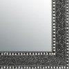 DecorShore 24"x18" Crackled Glass Mosaic Wall Mirror, Black