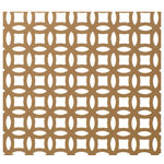 American Pro Decor - 72"Wx24"Hx1/8" Thick Interlocking Circle Decorative Screening Insert Panel - A thin perforated MDF 2' x 6' panel. Used as a decorative alternative to concealing air conditioning vents, radiator cabinets and as Cabinet door inserts. They come unfinished and designed to be painted not stained.