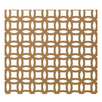 72"Wx24"Hx1/8" Thick Interlocking Circle Decorative Screening Insert Panel