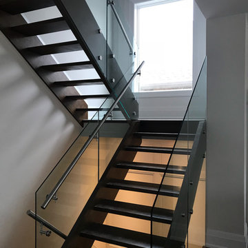 Frameless Glass Stair Railing — Standoff Fixings