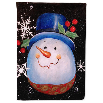 Caroline's Treasures Pjc1023Chf Top Hat Greetings Snowman Flag Canvas