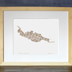Telluride ColoradoWatercolor Maps - Artwork