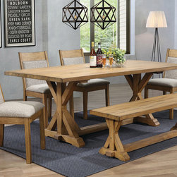 Douglas Dining Set in Grey Chairs by Coaster Furniture - Dining Sets