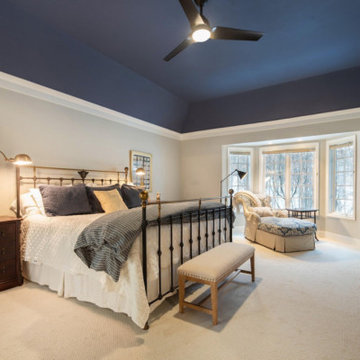 French Country Master Bedroom with a Modern kick