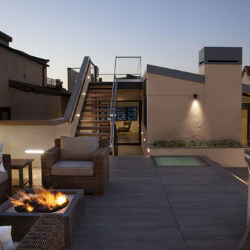 Stairs to Upper Roof Deck