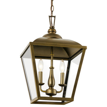 Kichler 52474 Dame 2 Light 13"W Taper Candle Pendant - Character Bronze