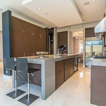 Contemporary Kitchen Textured European Laminate
