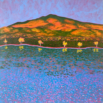 Mount Kearsarge, October, original autumn landscape painting