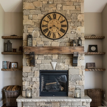 Mantels with Matching Shelves