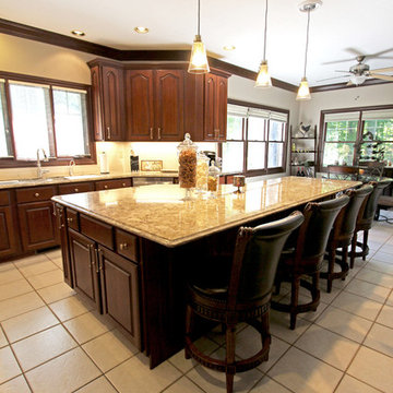 Cambria Nevern Countertops with Galley Workstation ~ Medina, OH
