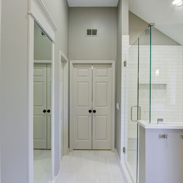 Timeless Primary Bathroom Remodel with Improved Storage & Layout