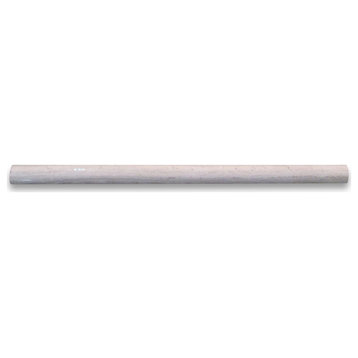 Athens Silver Cream Wood Beige Marble Pencil Liner Trim 3/4x12 Polish, 1 piece