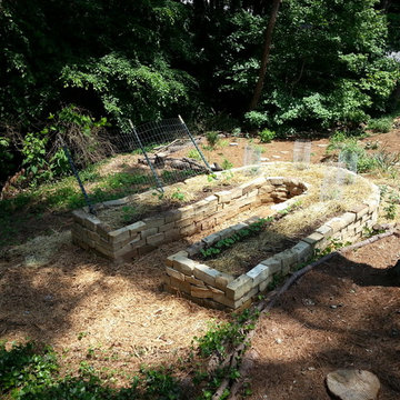 Rock Raised Veggie Garden Bed